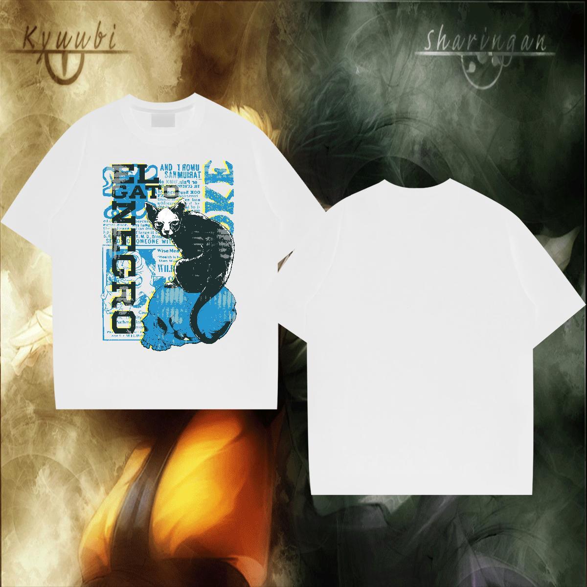 TOP Quality Tshirt for Man Woman 230g 100% Cotton Summer Casual cat White Plus Size Breathable Designer Fashion T-Shirts for Men Tops
