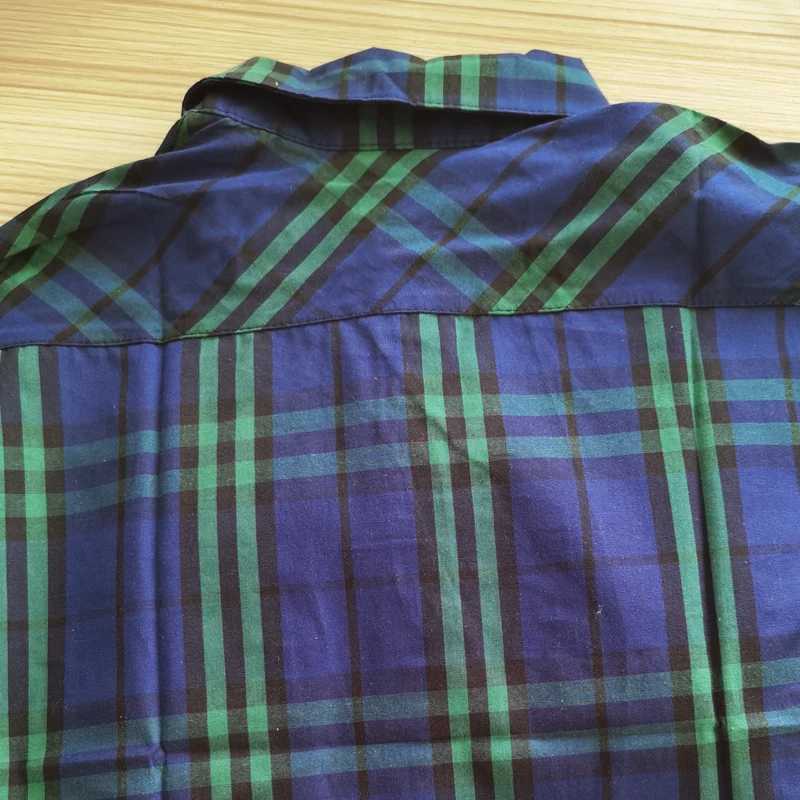 IENENS childrens plain weave shirt checkered shirt long sleeved childrens casual printed shirt loose cotton top fully matched spring new styleW240729