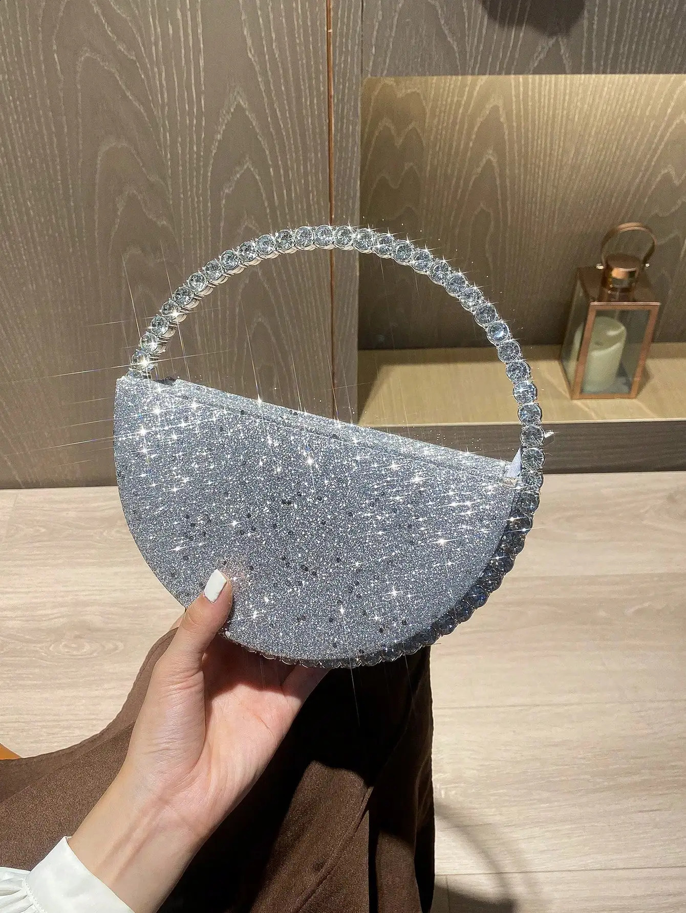 Elegant Rhinestone Novelty Bag Classic Banquet Clutch Purse Womens Formal Evening Handbag For Party Wedding 240729