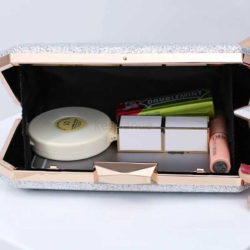 Golden Yellow Clutch Handbag for Laday 2023 Luxury Designer PU Purses Wedding Evening Unique Wallets Crossbody Shoulder BagXJ240729