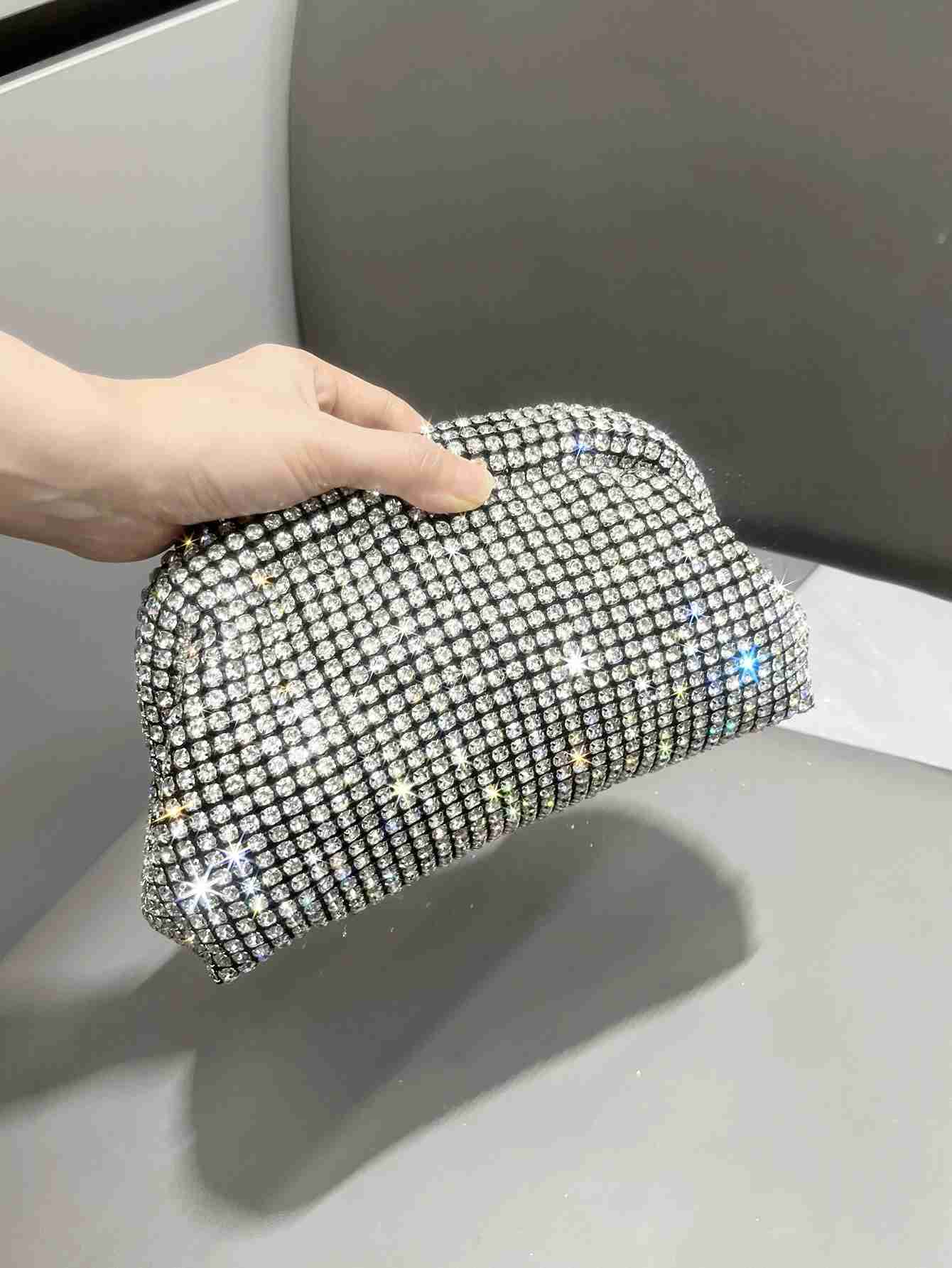 bag Luxury Designer Rhinestones Clutch Purse Bag for women handle Shoulder Bag Purse evening bag banquet bagXJ240729