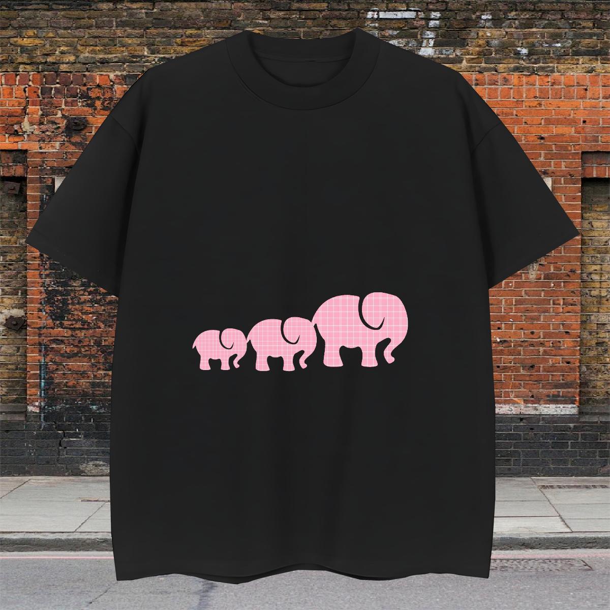Cool Design Tshirt for Man Woman 230g 100% Cotton Anime Printing Street Elephant Custom Print Oversized Breathable Crew Neck Designer Mens T Shirts To