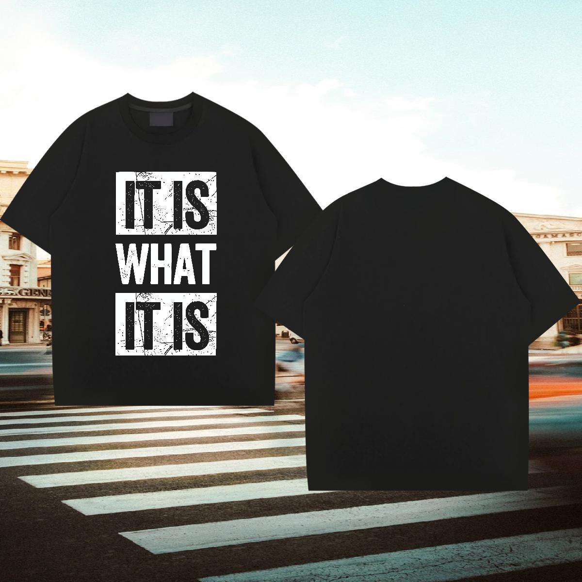Comfortable Men Tees 230g Cotton Outdoor letter Custom Printed Crew Neck New T Shirts Men Polos