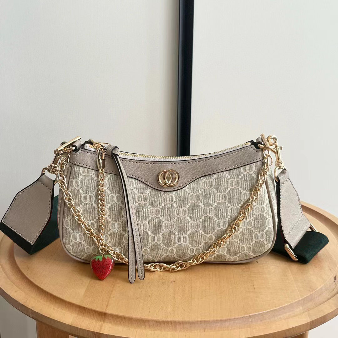 Designer Shoulder The Ophidia Hobo Underarm Bag Crescent Moon Letters Chain composite lady clutch shoulder tote female fashion bag