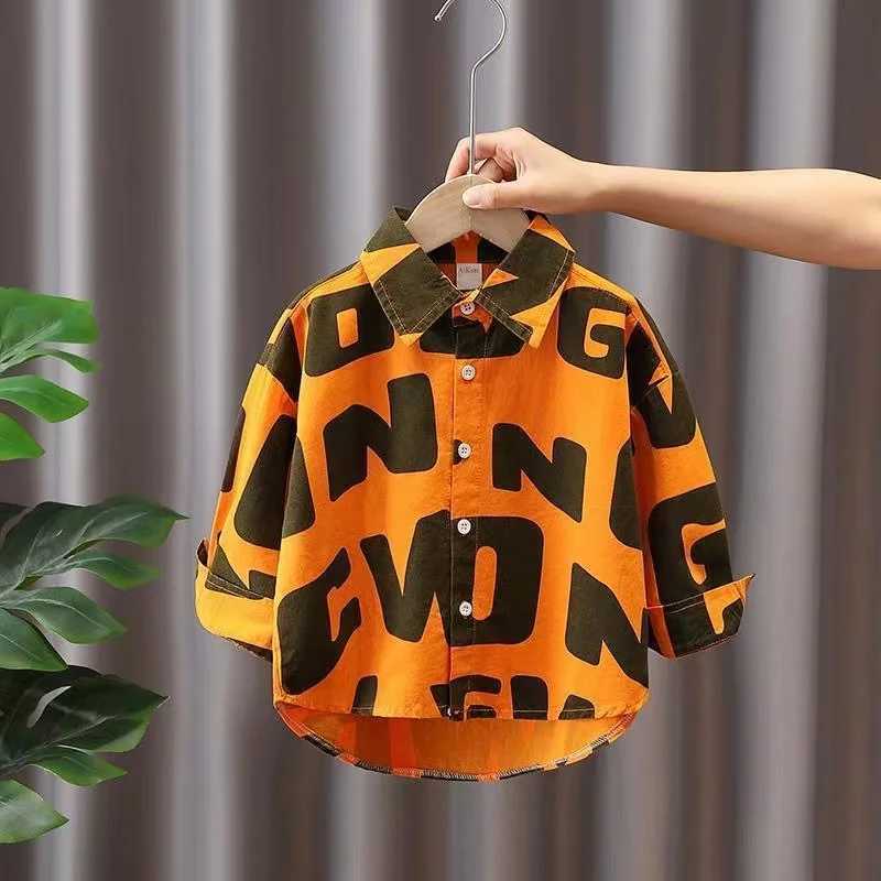Boys long sleeved spring/summer clothing 2024 new generation Korean childrens clothing jacket trendW240729