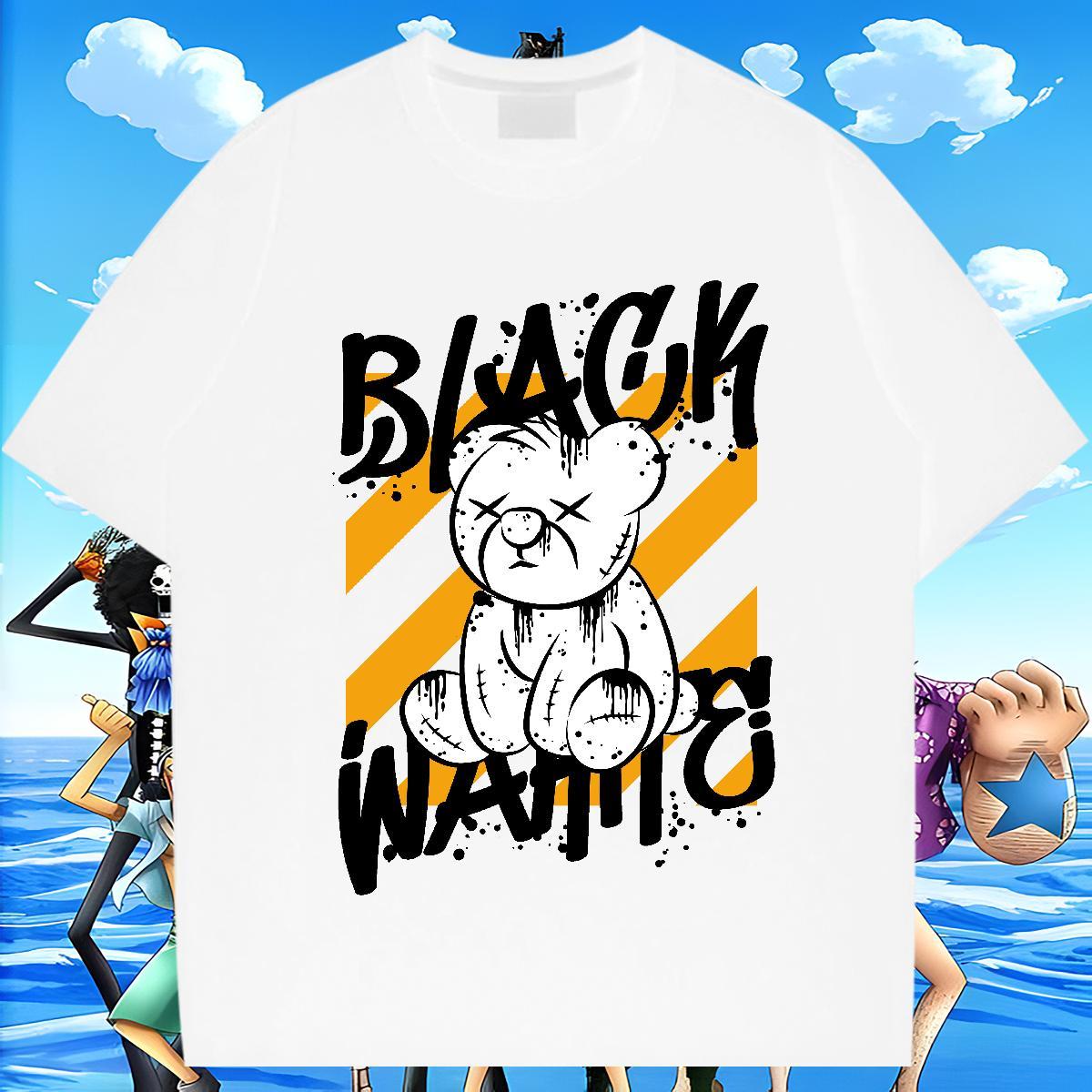 Loose Fit Couples T Shirts 230g 100% Cotton Street Wear bear Oversized Breathable Crew Neck Fashion Casual T-Shirts for Men Polos