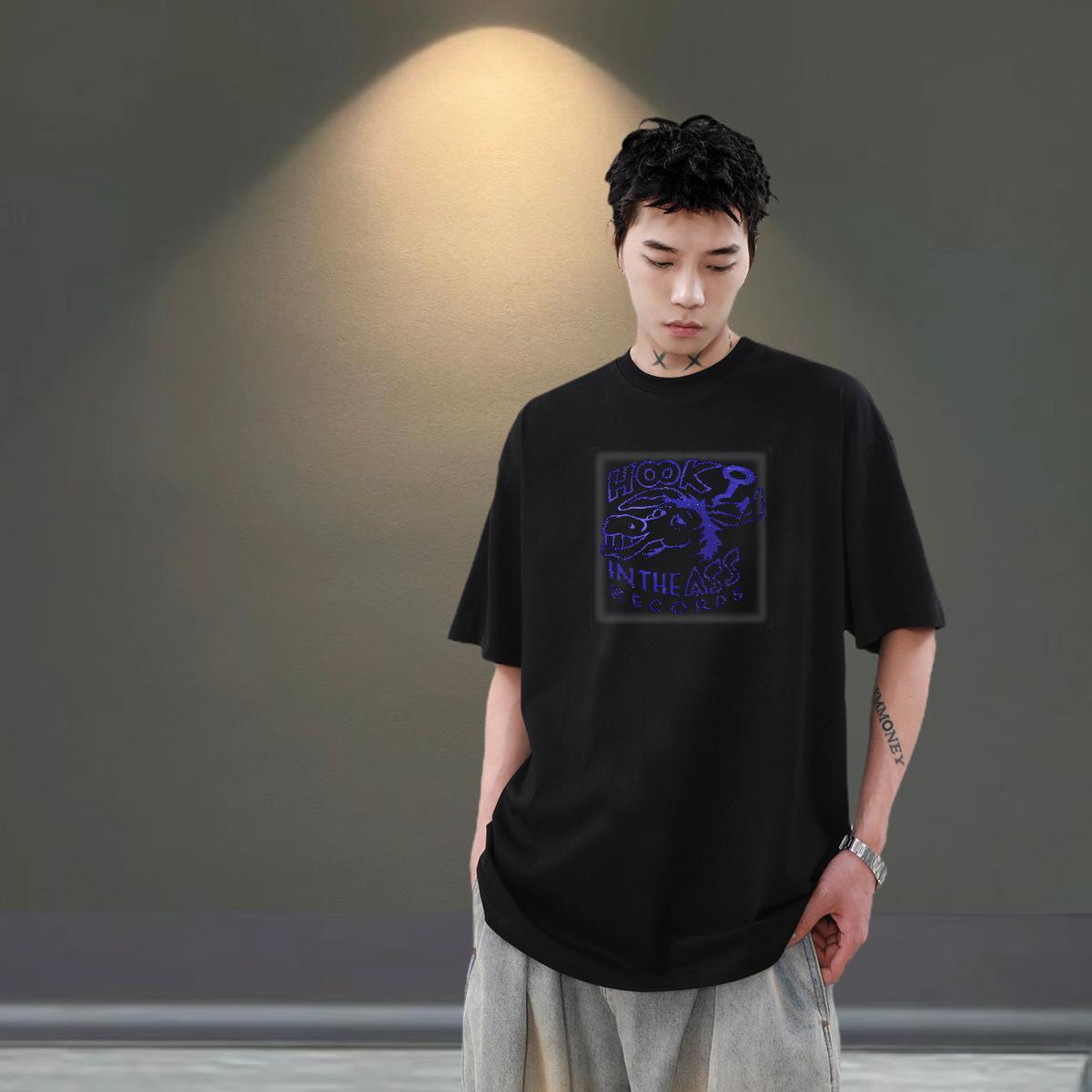 Designer Mens Tshirts 230g 100% Cotton Hip Hop Street funny Black White Breathable Short Sleeve 2024 Summer T Shirts Men Tees