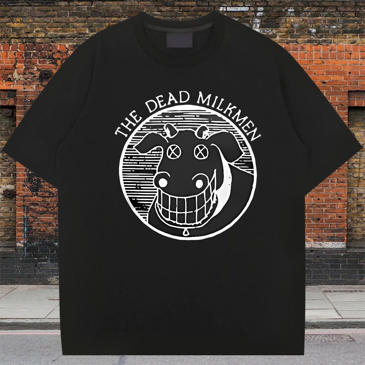 Loose Tshirt for Man Woman 230g Cotton Sports Casual cow Graphic O-Neck Short Sleeve Wholesale Man T Shirts Tops