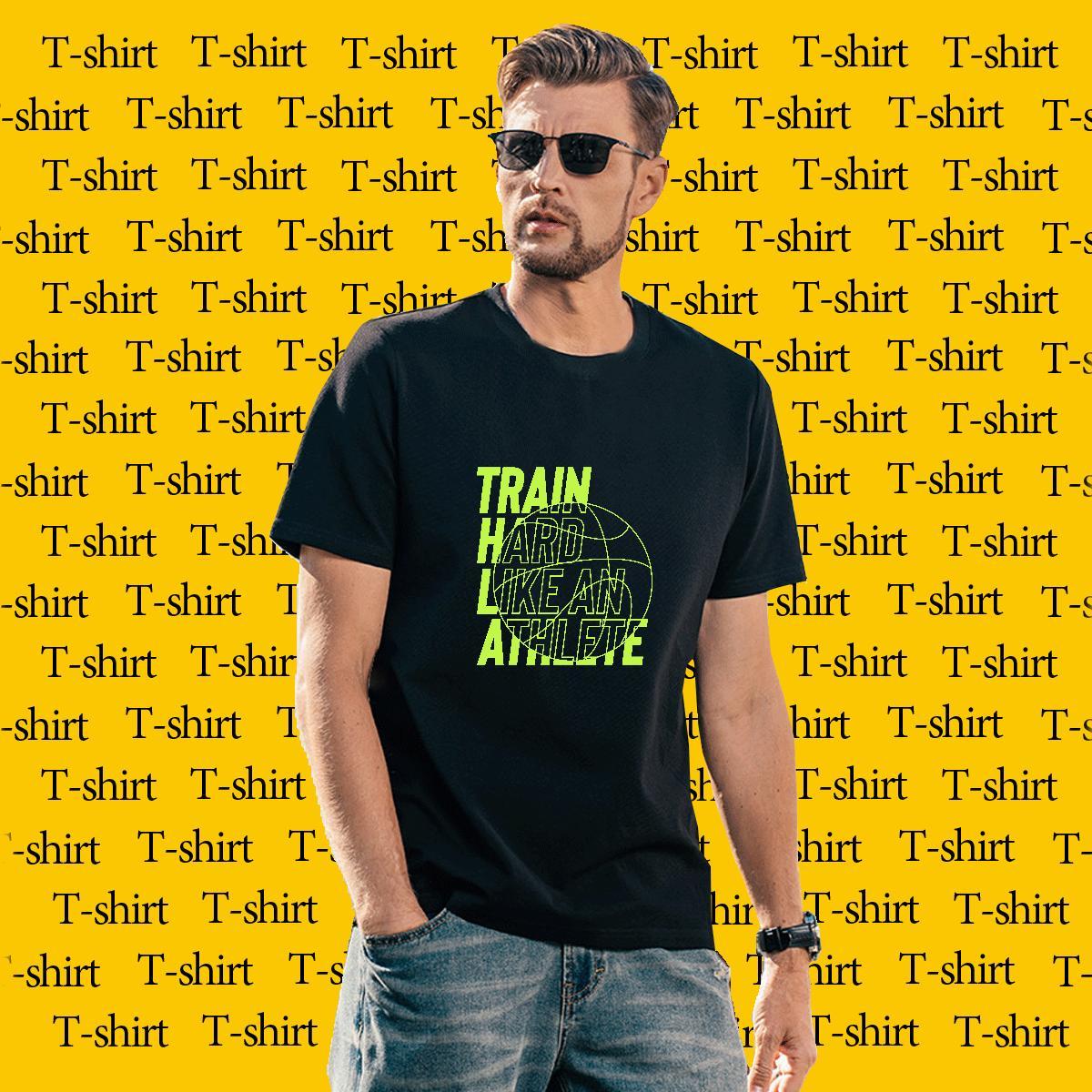 Classic Men Tshirts 100% Cotton 230g Hip Hop Street letter Plus Size Custom Breathable Fashion T shirt Tops