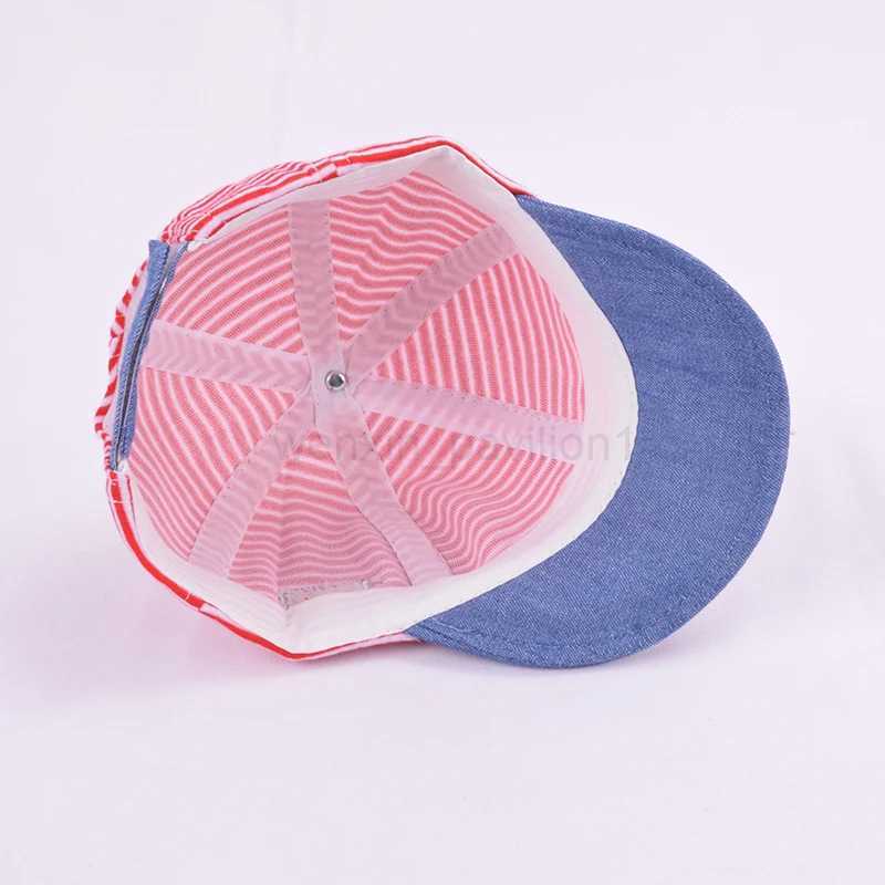 Baby Baseball Cap Cute Striped Infant Sun Hat Spring Summer Outdoor Toddler Girl Boy Snapback Hip-Hop Hats 3-24MXJ240729