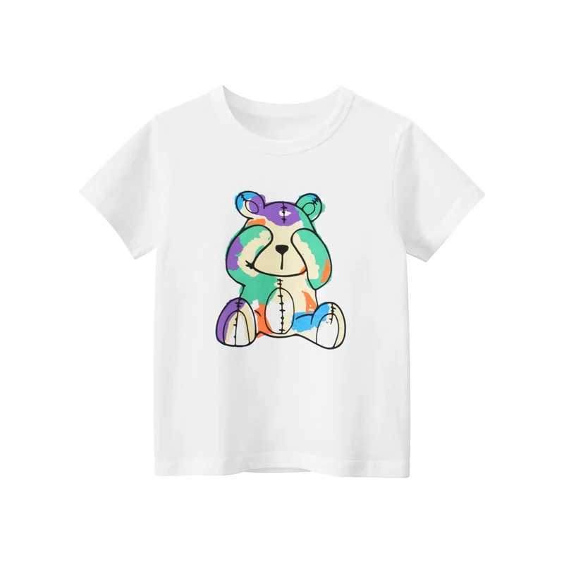 T-shirts 1-9T Print Kid Tshirt Toddler Baby Boys Girls Summer Clothes Short Sleeve Infant T Shirt Casual Loose Childrens Tee Top OutfitL24729