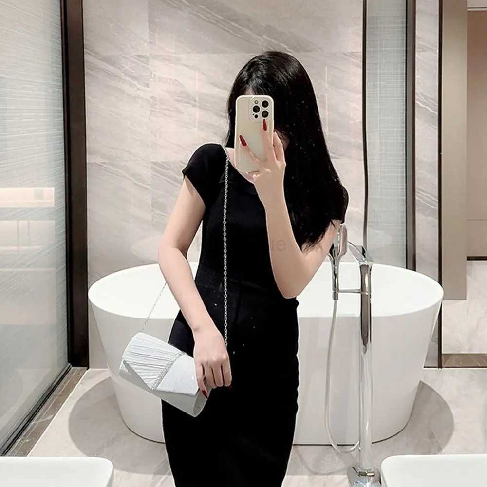 Ladies Luxury Sequins Clutches Evening Bags Glitter Banquet Handbags Women Chain Shoulder Bag Dinner Bag Wedding Party PurseXJ240729