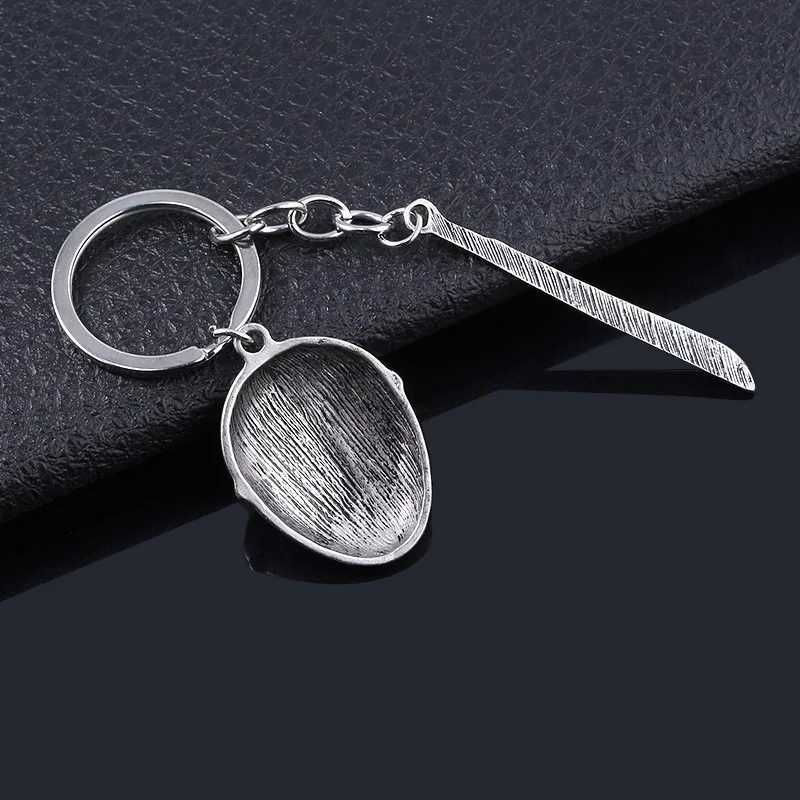 Horror Movie Keychain Jason Hockey Mask Kinfe Metal Keyring For Children Halloween Jewelry GiftL240729