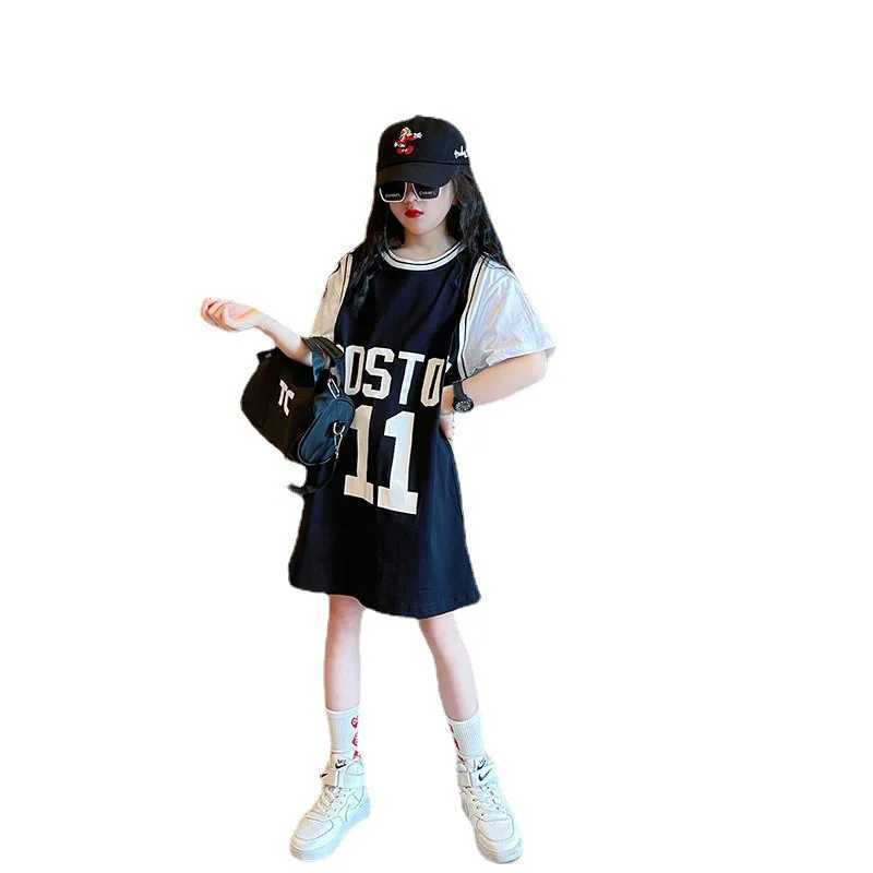T-shirts Girls Outfits T-Shirts Korean Style Fake Short-sleeved T-shirt Western Style Casual Sports Half-sleeved Top Outfit LoungewearL24729