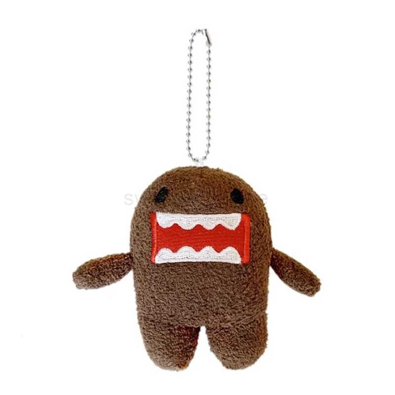 Cute Domo Kun Plush Keychain Charms Key Ring Mascot Anime Kawaii Bag Keychains Small GiftL240729