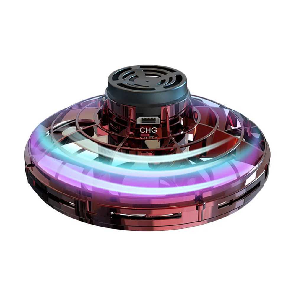 Gyrocraft Gyroscope Flying Toys Flying ball UFO Type Flying Helicopter Spinner Fingertip Upgrade Flight Gyro Drone Pet ToysM240729