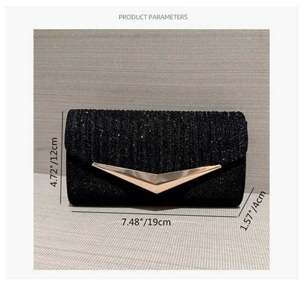 Fashion Ladies Luxury Sequins Clutches Evening Bags Glitter Banquet Handbags Dinner Bag Wedding Party PurseXJ240729