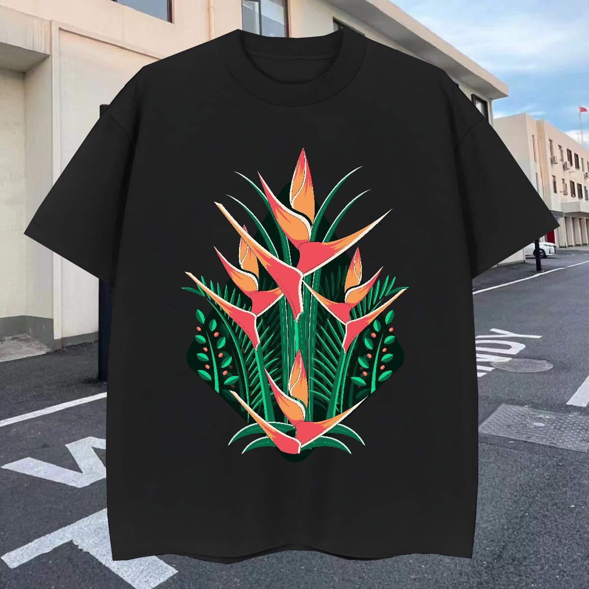 Popular Tshirt for Man Woman 230g 100% Cotton Street wear Hip Hop tree Custom Anime Pure Cotton 2024 T Shirts Men Tops