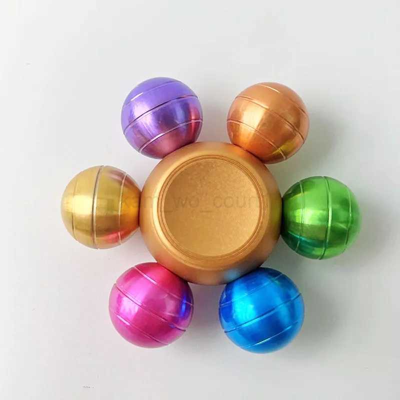 Metal Fidget Spinner Adults Kids Novelty Gift Anti Stress Anxiety Toys Handspinner Decompression Rainbow Fingertip GyroscopeM240729