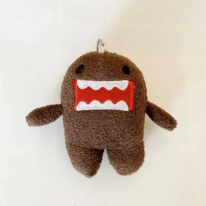 Cute Domo Kun Plush Keychain Charms Key Ring Mascot Anime Kawaii Bag Keychains Small GiftL240729
