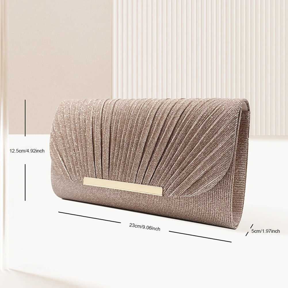 Elegant Shiny Clutch Bag for Women Shoulder Bag Chain Crossbody Bag Chic Handbag Purse Fashion Evening Clutch Party Wedding BagXJ240729