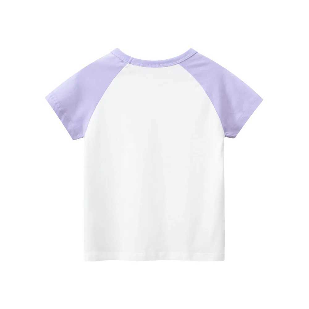 T-shirts 1-9T Infant Summer T Shirt Rabbit Print Cotton Girls Tshirt Toddler Kid Basic Top Baby Clothes Short Sleeve Tee OutfitL24729