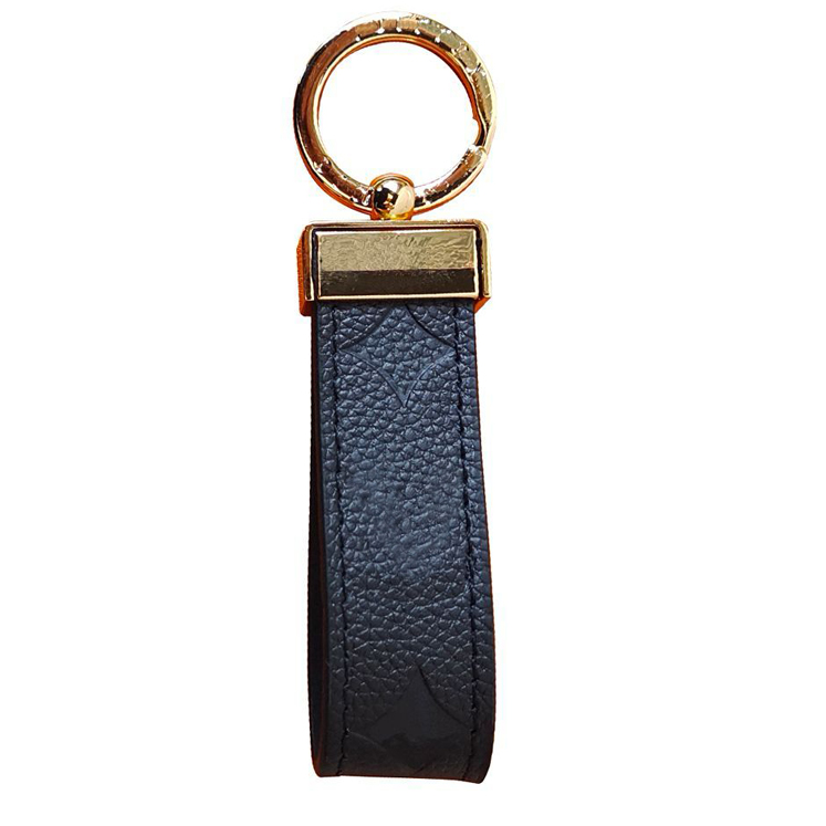 Fashion Keychain Classic Exquisite Luxury Designer Car Keyring Keychians Zinc Alloy Letter Unisex Lanyard Gold Black Metal