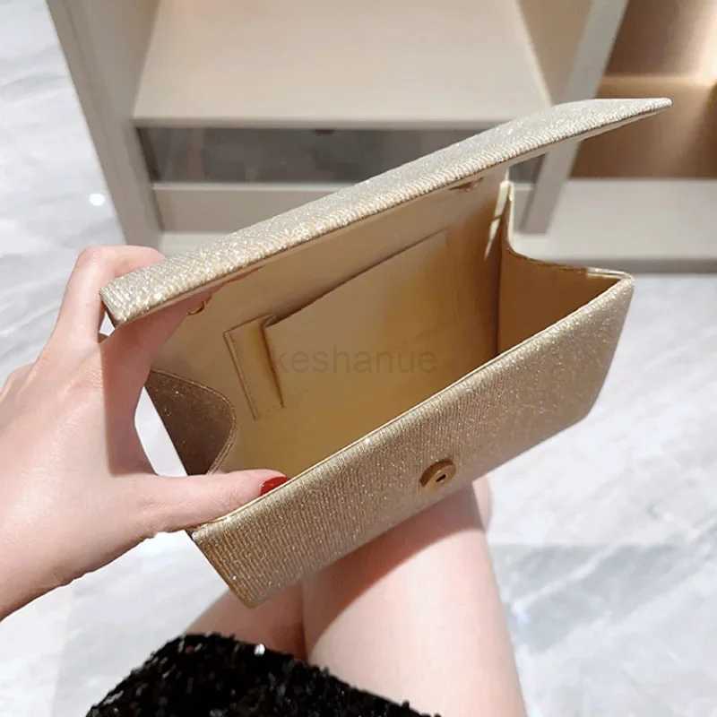 Shiny Wedding Clutch Handbag for Women Girls Glitter Shoulder Bag Wedding Purses Dating Bag All-matching Evening BagXJ240729