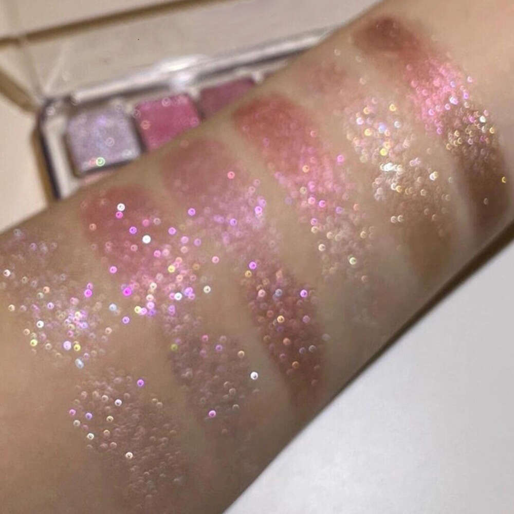 1Pc Sparkling Glitter Eyeshadow 12 Colors Korean Girl Eyes Makeup Palette Waterproof Pink Pearl Matte Shimmer Eye Shadow F729-8