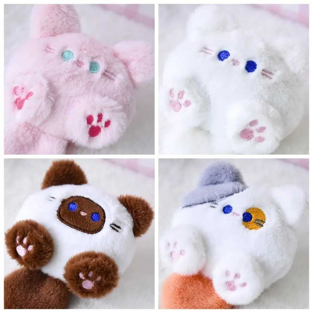 1PC Kawaii Soft Stuffed Animal Little Cat Keychain Plush Bag Car Pendant Keychain DIY Trinket Kids Stuffed Animal ToysL240729