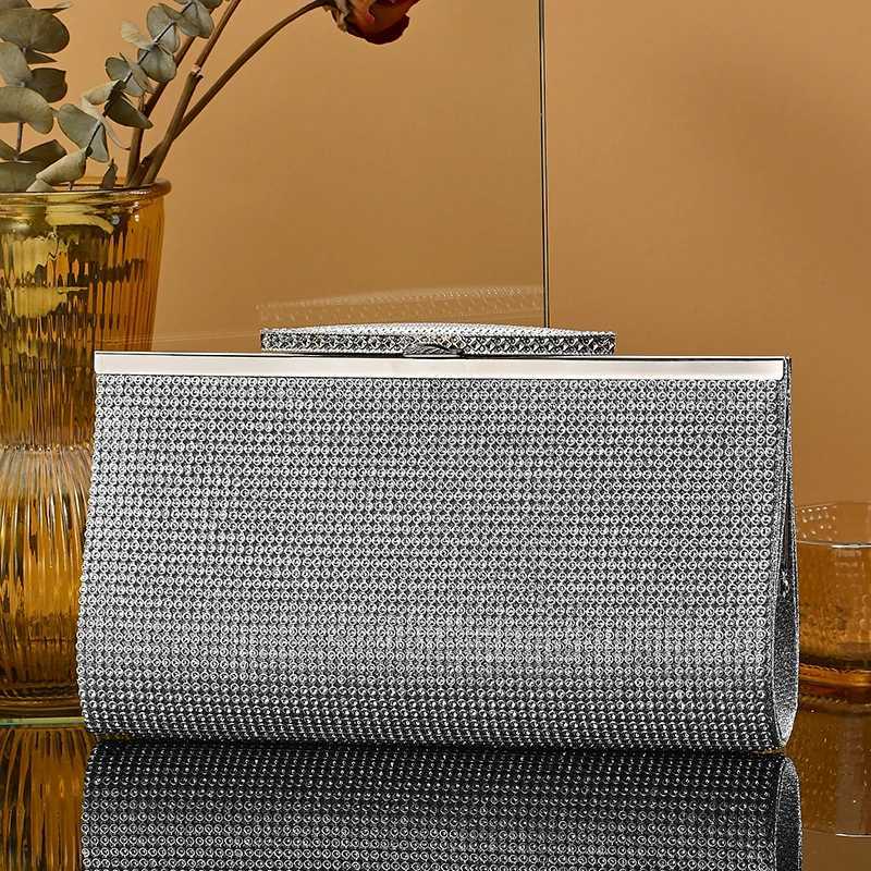 Bling rhinestone evening clutch bag women luxury purse wholesales clutch party evening bag ladies small for women purseXJ240729