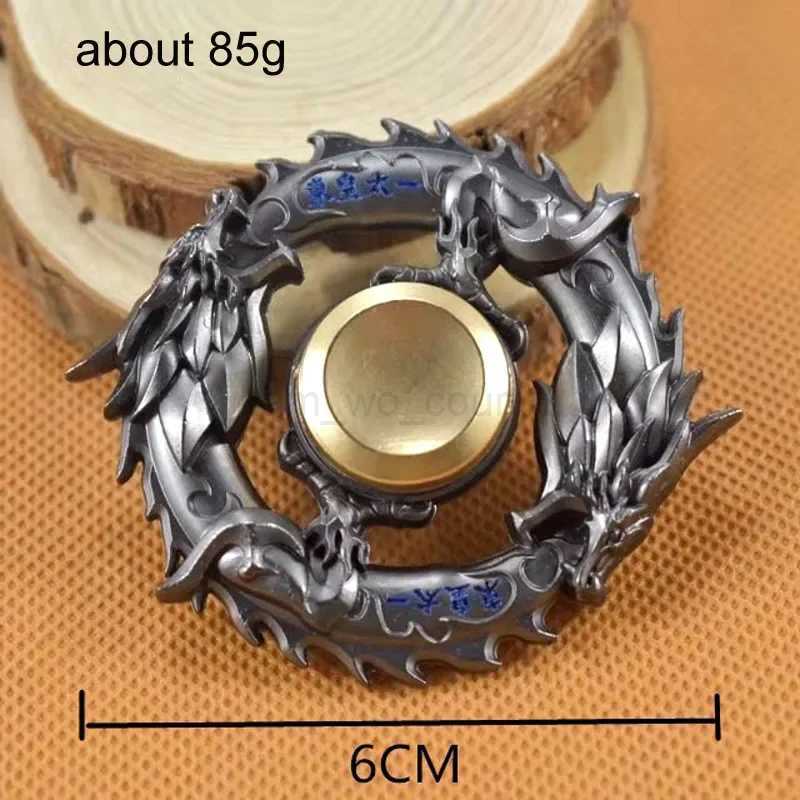 Dragon Metal Fidget Spinner Zinc Alloy Gyro Rotary EDC Hand Spinner for Autism and ADHD Focus Stress Fingertip I0124M240729