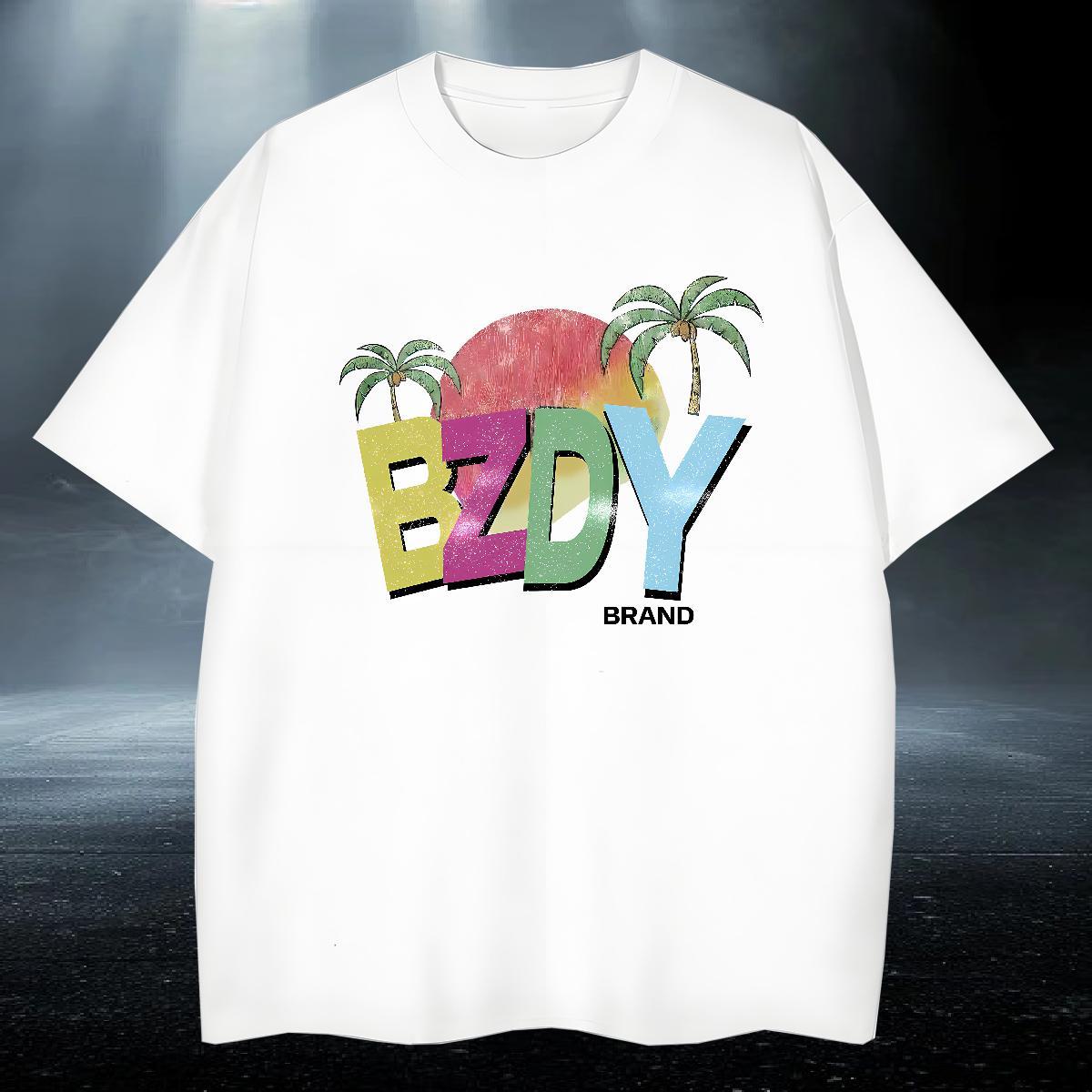 Comfortable Couples T Shirts 100% Cotton 230g Sport tree DIY Logo Oversized Crew Neck Breathable Fashion T-Shirts for Men Tshirts