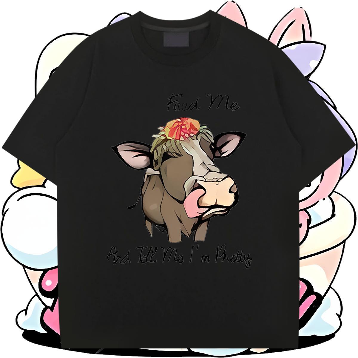 Free Shipping Men Tshirts 230g Pure Cotton Anime Printing Street cow Oversized 4XL Breathable Short Sleeve Custom Man T Shirts Tops Shirt