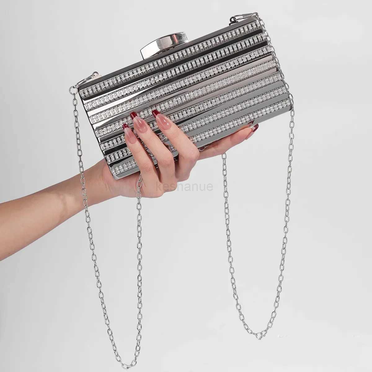 Women Clutches Evening Bags Geometry Rhinestone Acrylic Purses and Handbags Shoulder Crossbody Bag Formal Wedding Prom PartyXJ240729