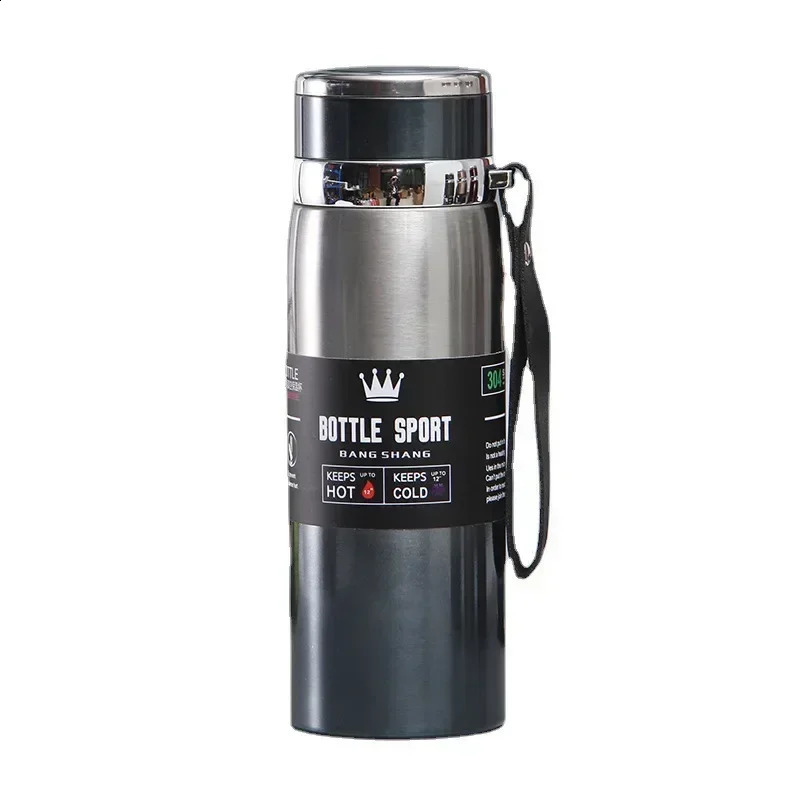 1L Thermal Water Bottle Keep Cold and Thermos for Tea Coffee Vacuum Flasks Stainless Steel 240729