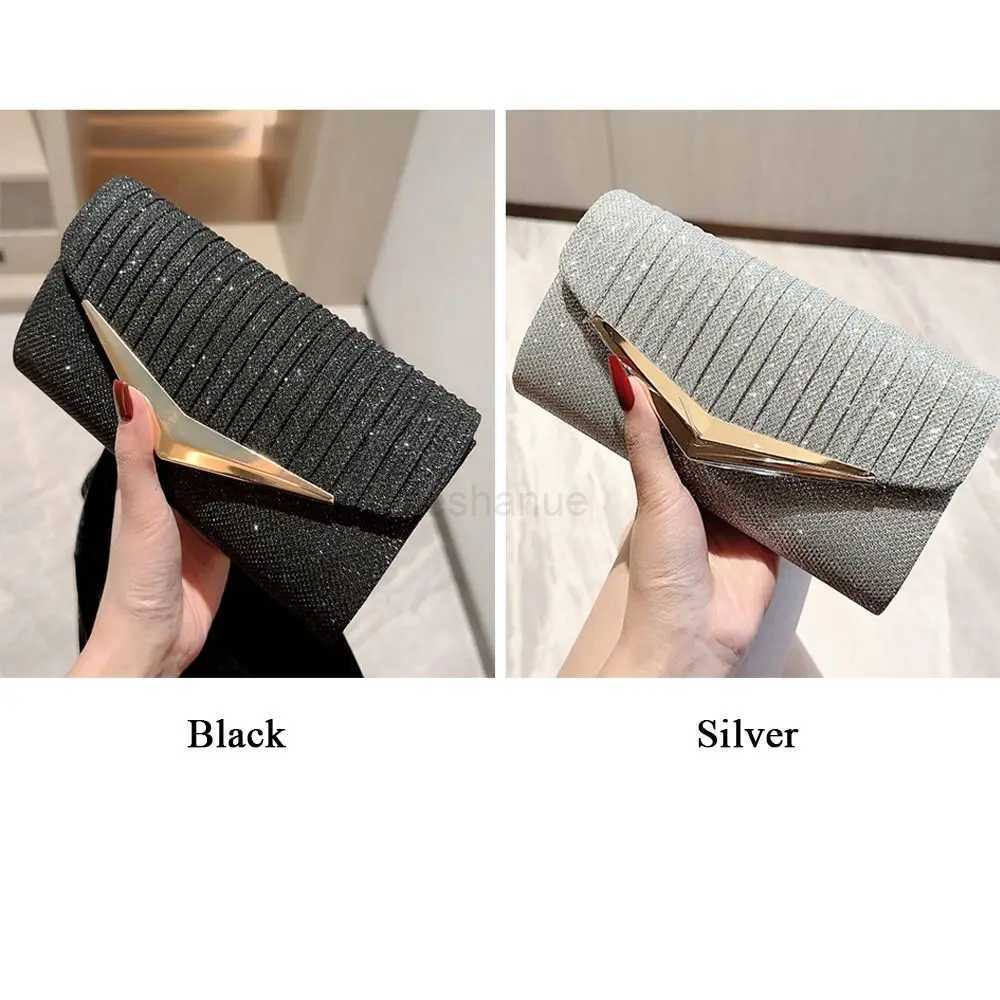 Fashion Ladies Luxury Sequins Clutches Evening Bags Glitter Banquet Handbags Dinner Bag Wedding Party PurseXJ240729