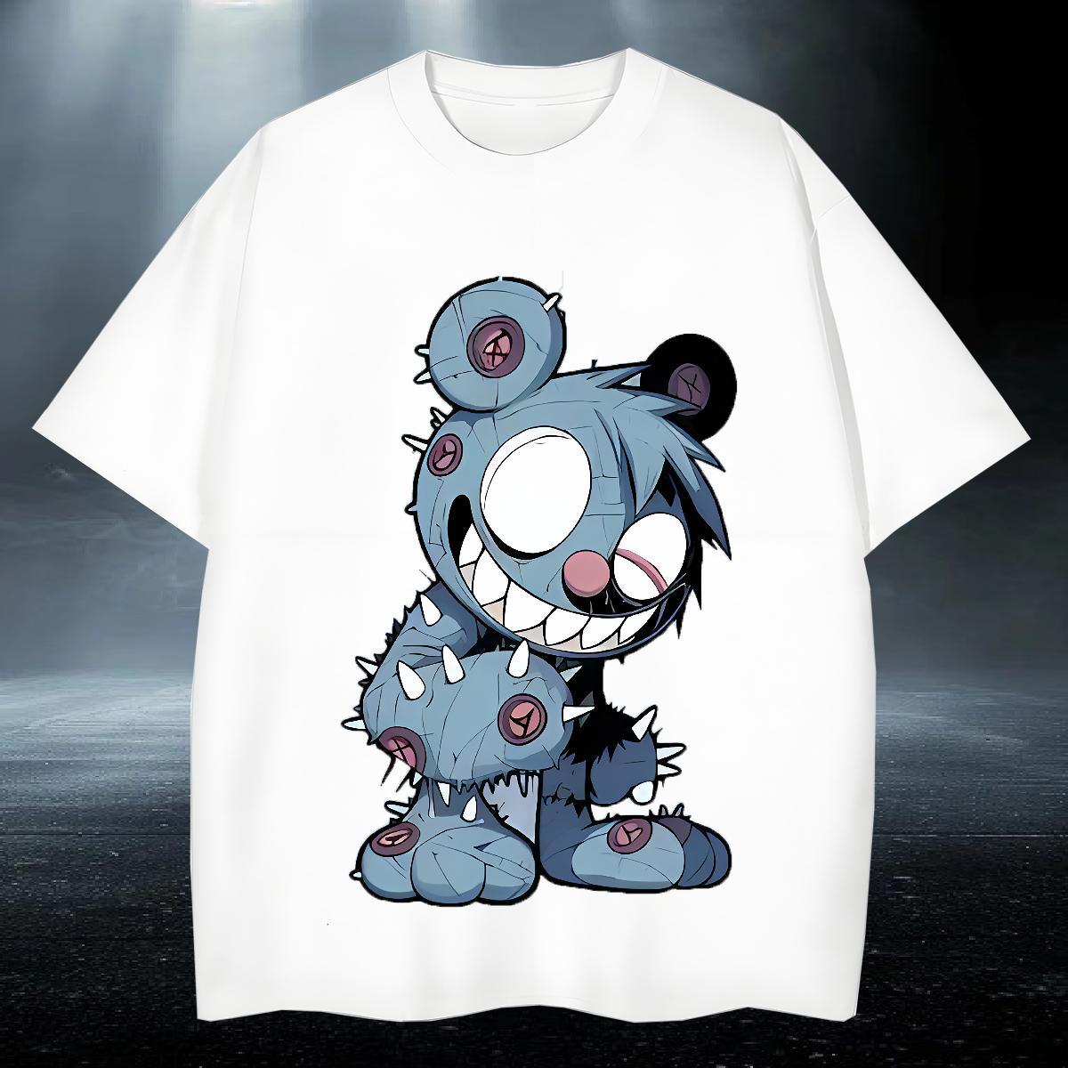 TOP Quality Men Tshirts 100% Cotton 230g Sports Casual bear Custom Printed Breathable Crew Neck Casual New Mens T Shirts Tops Tees