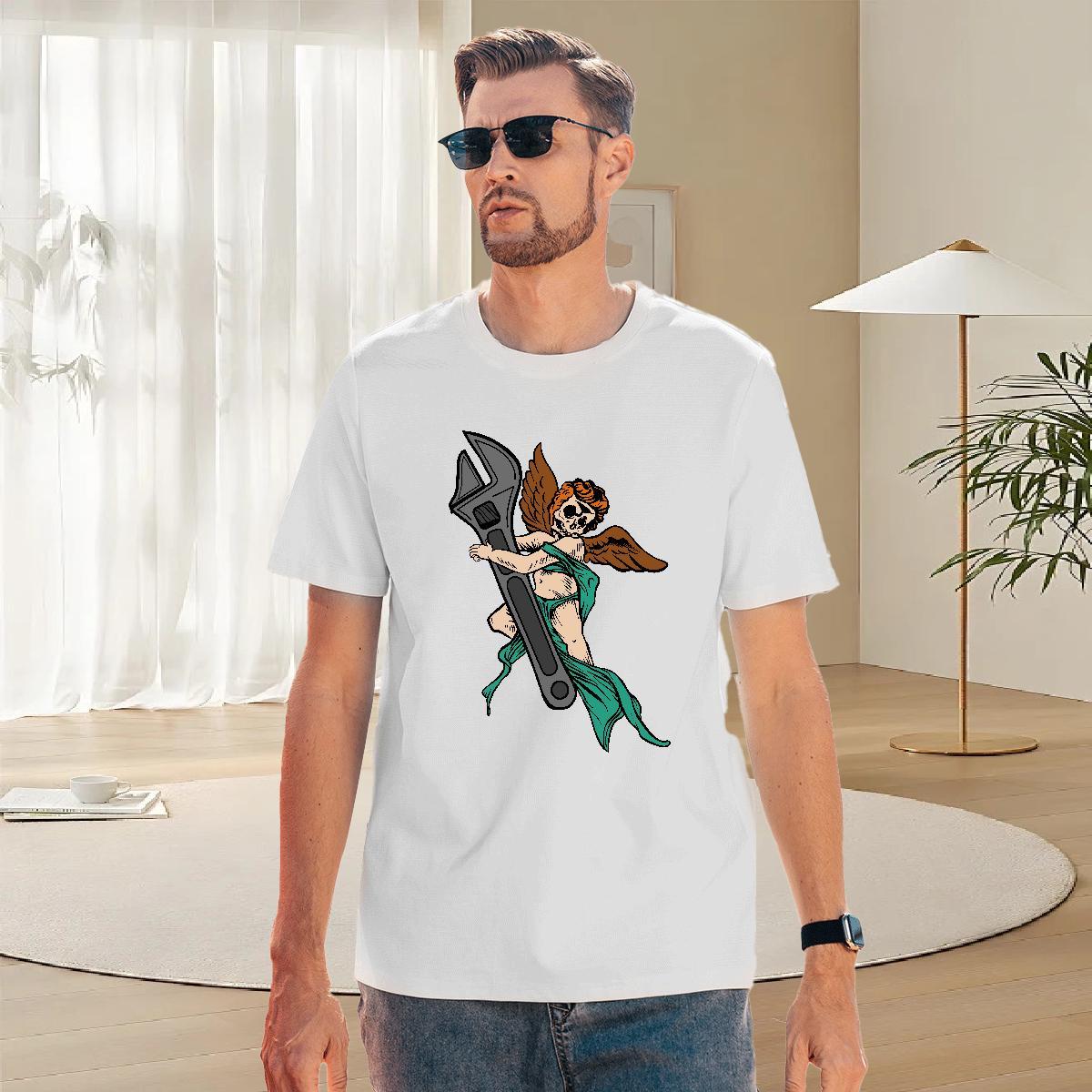 High Quality Men Tshirts 230g Pure Cotton Casual Beach ET Oversized 3XL 4XL Breathable Soft Classic Men T Shirts Tops