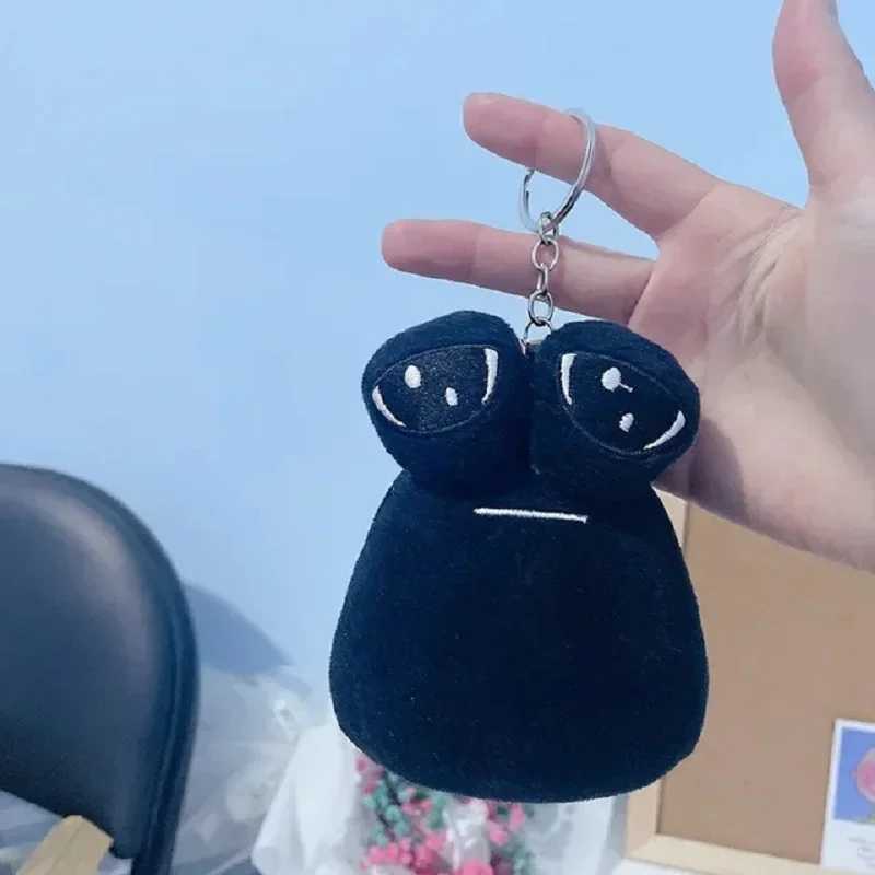 Hot 10cm Game My Pet Alien Pou Plush Keychain Furdiburb Emotion Alien Plushie Stuffed Animal Pou Doll For Kids Birthday GiftL240729