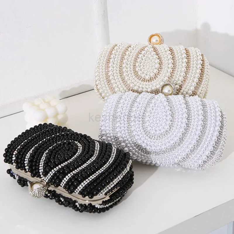Hollow Rhinestone Evening Bag Elegant Box Clutch Purse Womens Handbags for Party Prom Wedding Female Clutch BagXJ240729