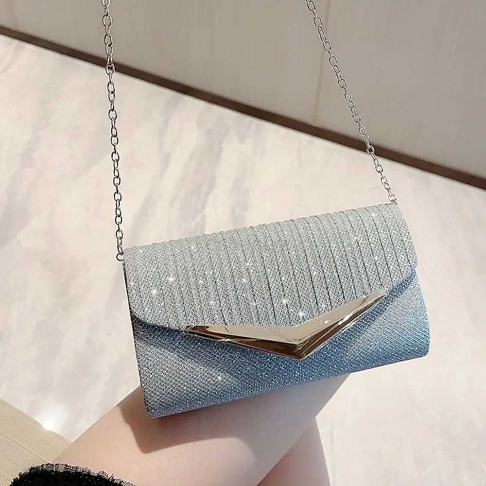 Fashion Ladies Luxury Sequins Clutches Evening Bags Glitter Banquet Handbags Dinner Bag Wedding Party PurseXJ240729