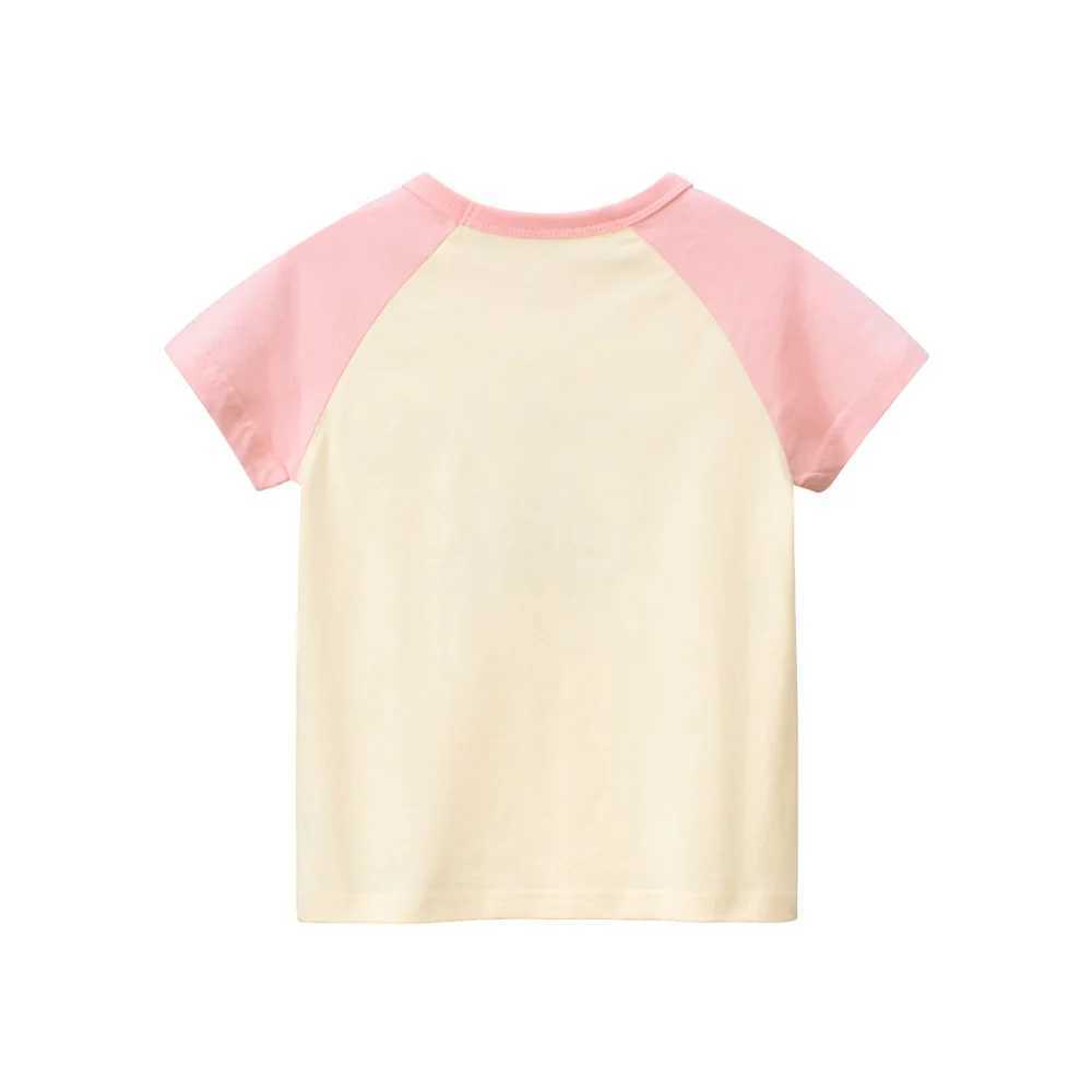 T-shirts 1-9T Toddler Kid Tshirt Cotton Girls Tshirt Summer Clothes Short Sleeve Infant Basic Top Casual Cute Sweet OutfitL24729