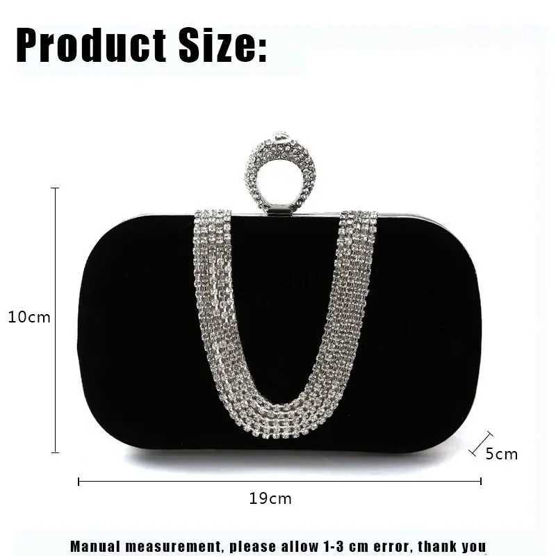 YoReAi Luxury Women Evening Bags Diamond luxury Clutch bag Party Diamonds Lady black Red Chain Shoulder bag Handbags for PurseXJ240729