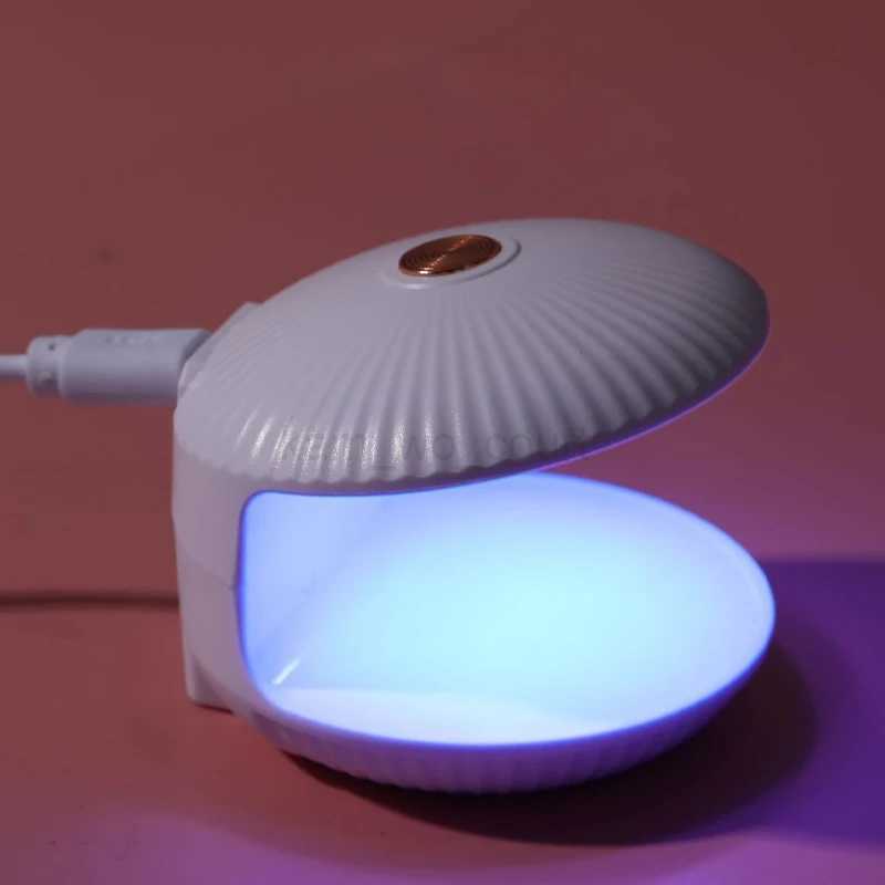 18W Shell Nail Dryer Lamp Mini Single Finger Phototherapy Machine UV Gel Polish Quick Drying Manicure Tools With USBM240729