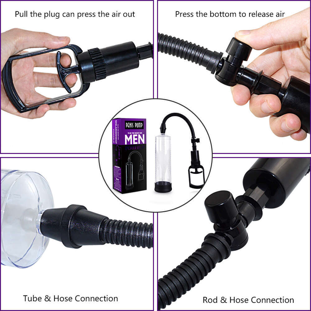 Manual Penis Enlargement Pump Sex Toys for Man Extender Penis Pump Male Enlarger Trainer Masturbation Adults Supllies 18+