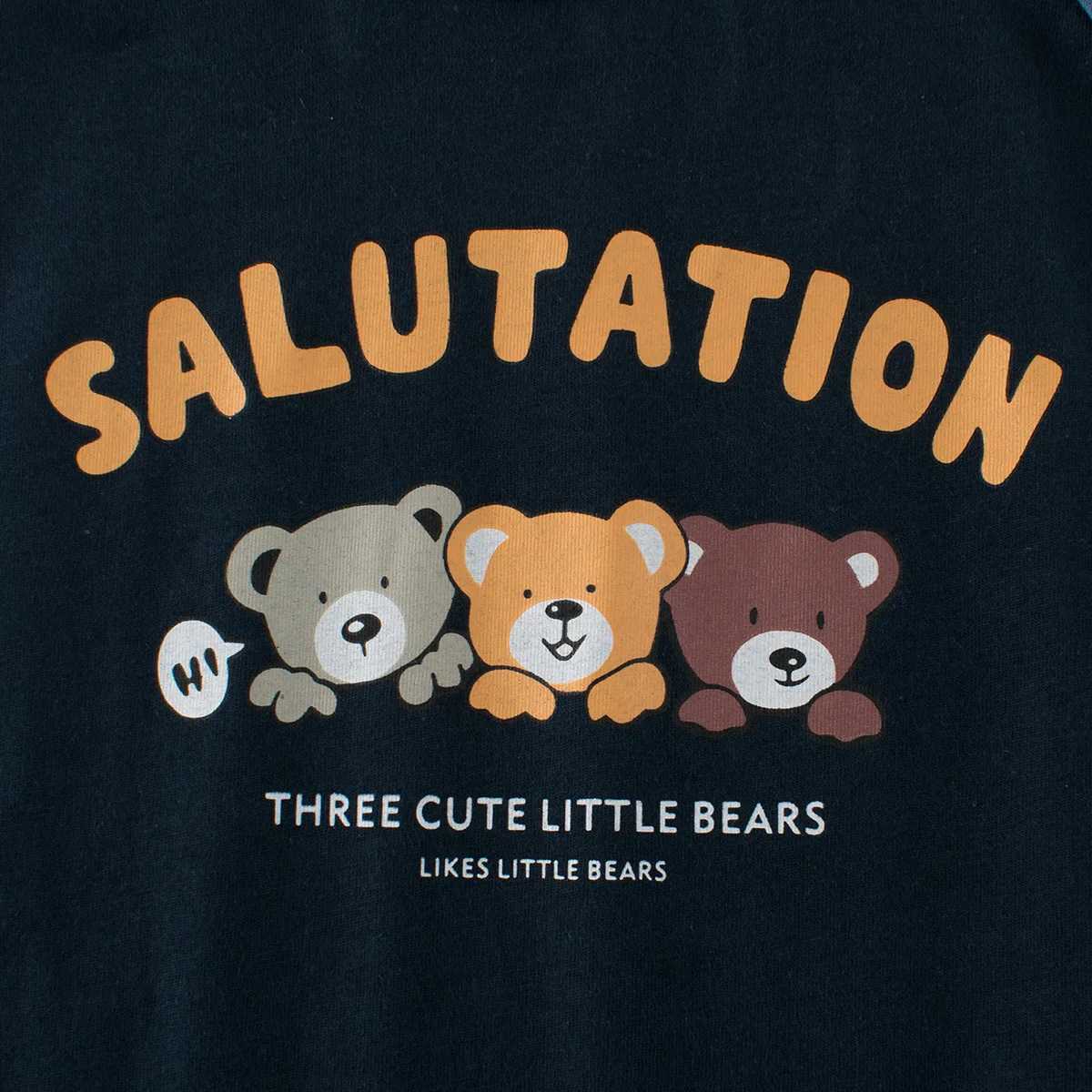 T-shirts 1-9T Toddler Kid Tshirt Baby Boy Girl Clothes Cotton Infant T Shirt Cute Sweet Basic Tee Top Bear Print Childrens OutfitL24729