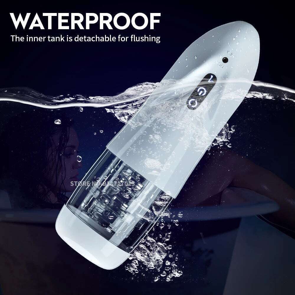 Automatic Rotation Masturbator Cup for Men Pocket Pusssy Silicone Vagina Male Masturbators Adult Sex Toy Blowjob Machine