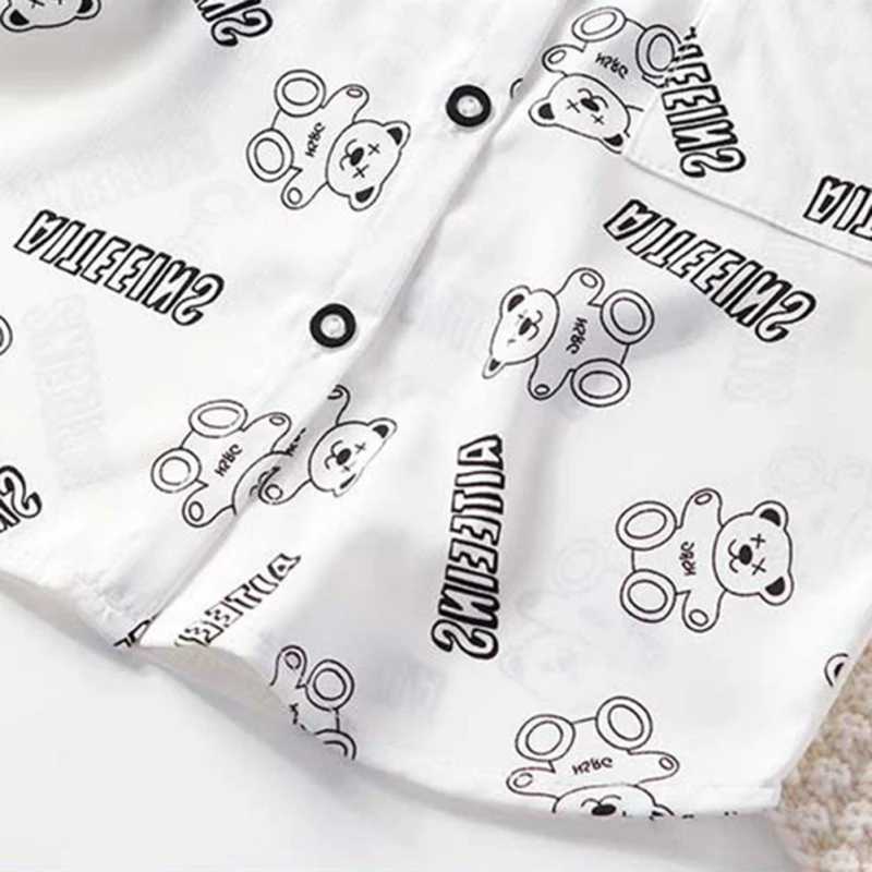 Childrens shirts childrens clothing soft short sleeves baby tops cartoon prints childrens shirts casual childrens clothingW240729