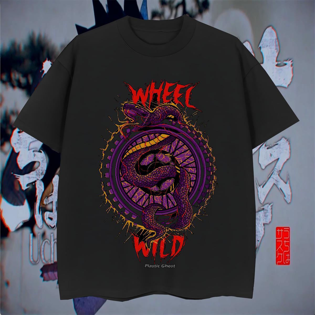 High Quality Men Tees 230g Cotton Hip Hop Street snake Customized Print Short Sleeve Soft New T-Shirts for Men Tees Shirts